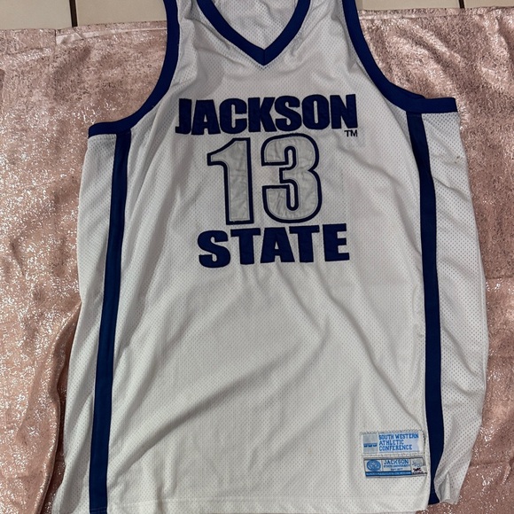 Jackson State Blue and White Basketball Jersey